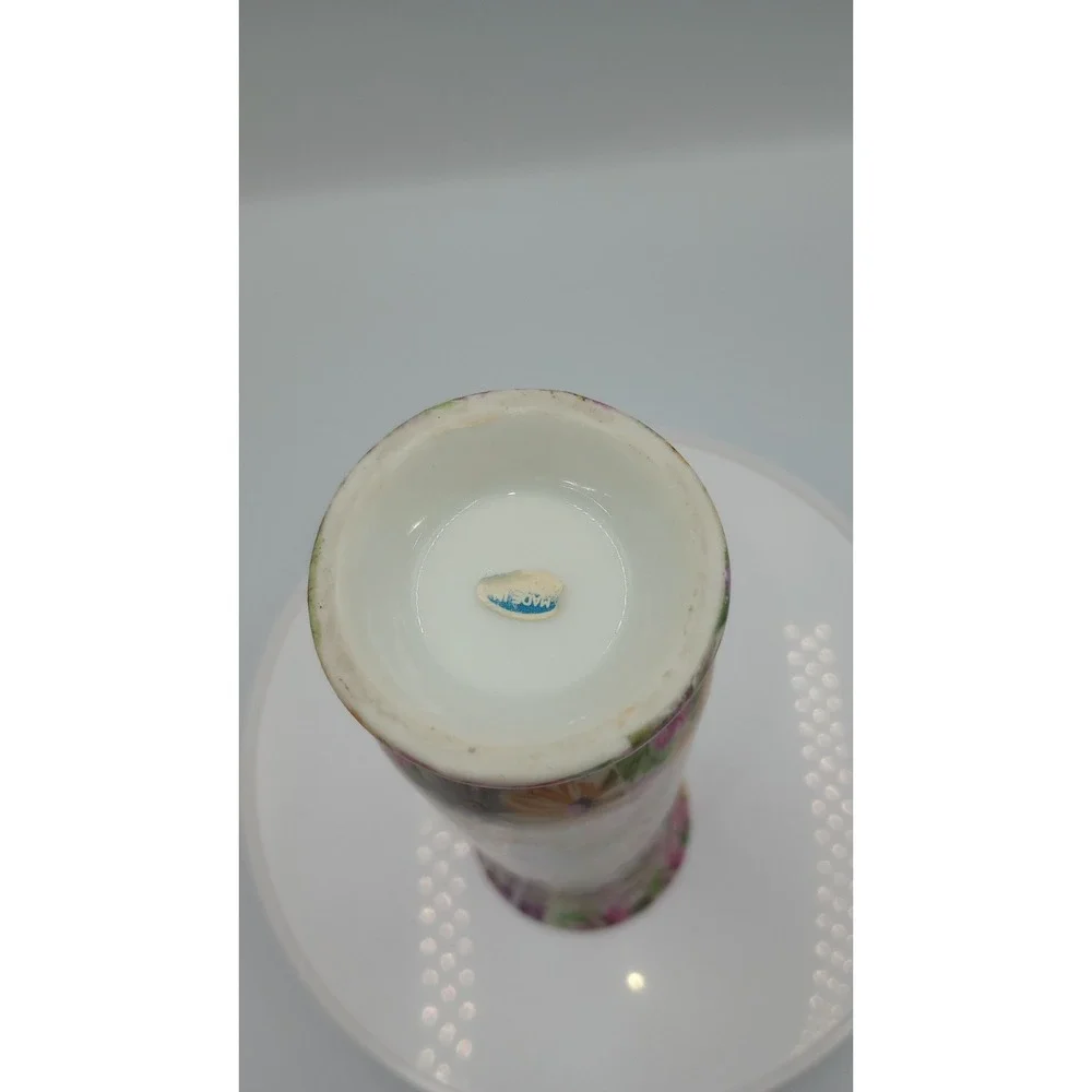 Vintage Chintz Floral Vase H 7
